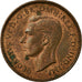 Munten, Groot Bretagne, George VI, Farthing, 1940, ZF, Bronze, KM:843