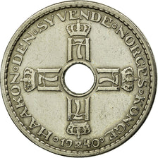 Coin, Norway, Haakon VII, Krone, 1940, EF(40-45), Copper-nickel, KM:385