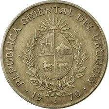 Moneda, Uruguay, 50 Pesos, 1970, Santiago, MBC, Cobre - níquel - cinc, KM:57