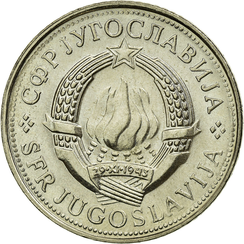 Monnaie, Yougoslavie, 5 Dinara, 1981, SUP, Copper-Nickel-Zinc, KM:58