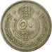 Coin, Jordan, Abdullah II, 50 Fils, 1/2 Dirham, 1949, EF(40-45), Copper-nickel