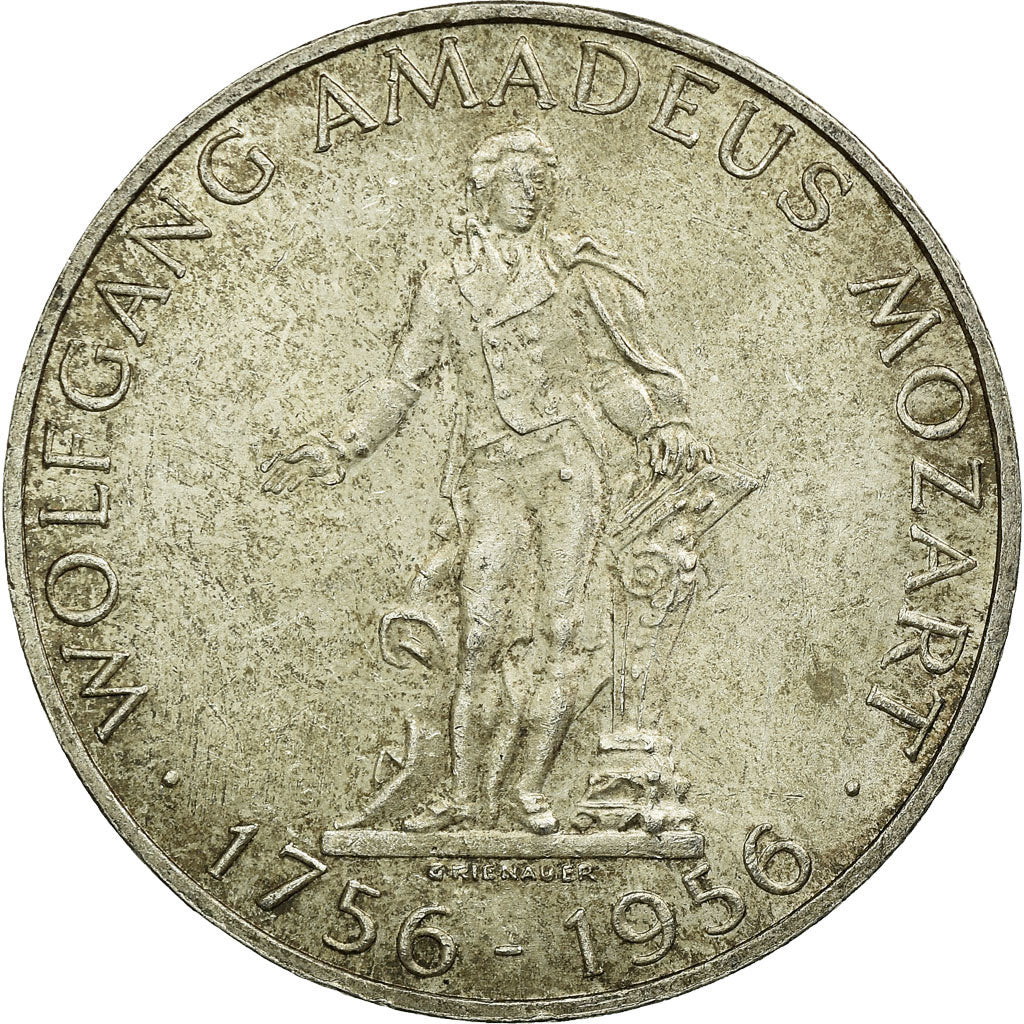 Coin, Austria, 25 Schilling, 1956, EF(40-45), Silver, KM:2881