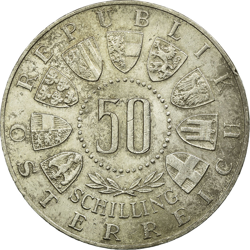 Moneta, Austria, 50 Schilling, 1963, BB, Argento, KM:2894