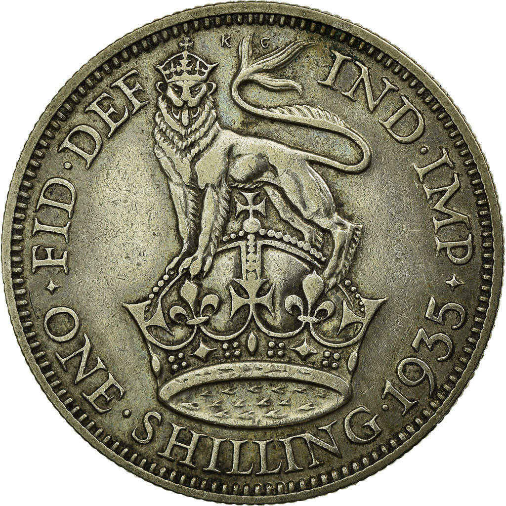 Coin, Great Britain, George V, Shilling, 1935, EF(40-45), Silver, KM:833