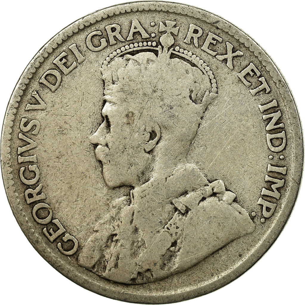 Coin, Canada, George V, 25 Cents, 1919, Royal Canadian Mint, Ottawa, VF(20-25)