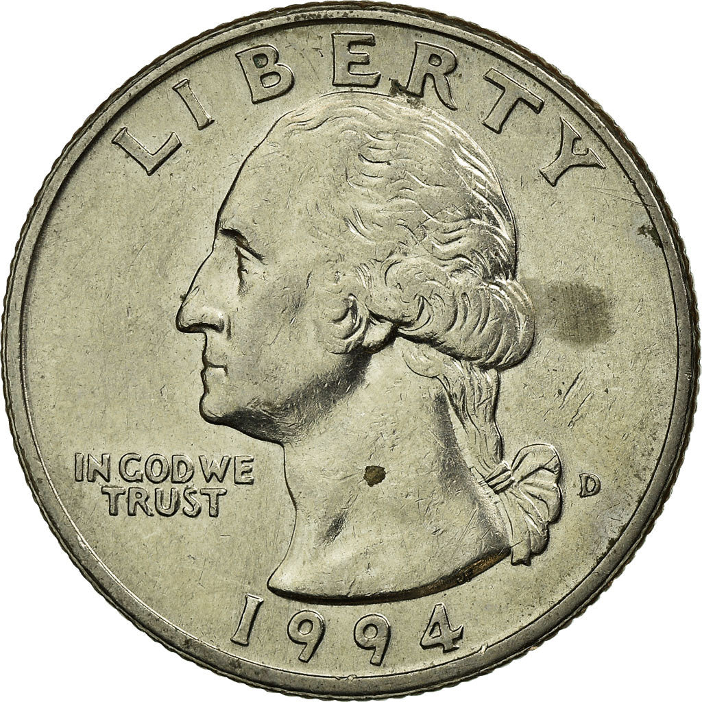 Moneda, Estados Unidos, Washington Quarter, Quarter, 1994, U.S. Mint, Denver