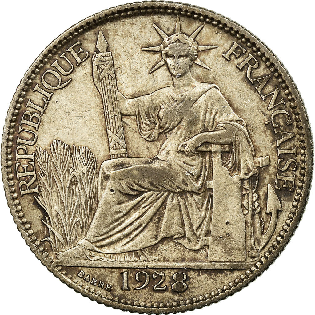 Monnaie, FRENCH INDO-CHINA, 20 Cents, 1928, Paris, TTB, Argent, KM:17.1