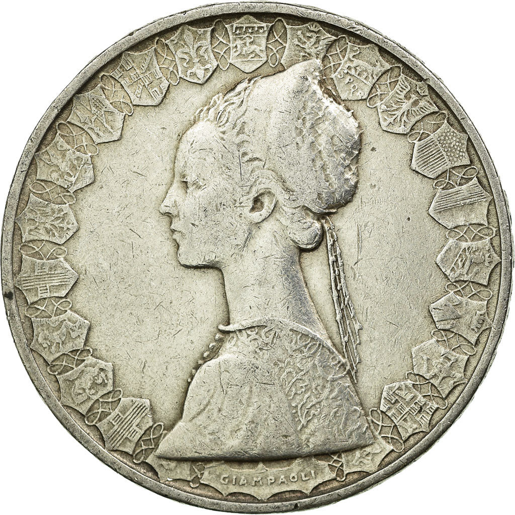 Coin, Italy, 500 Lire, 1958, Rome, EF(40-45), Silver, KM:98