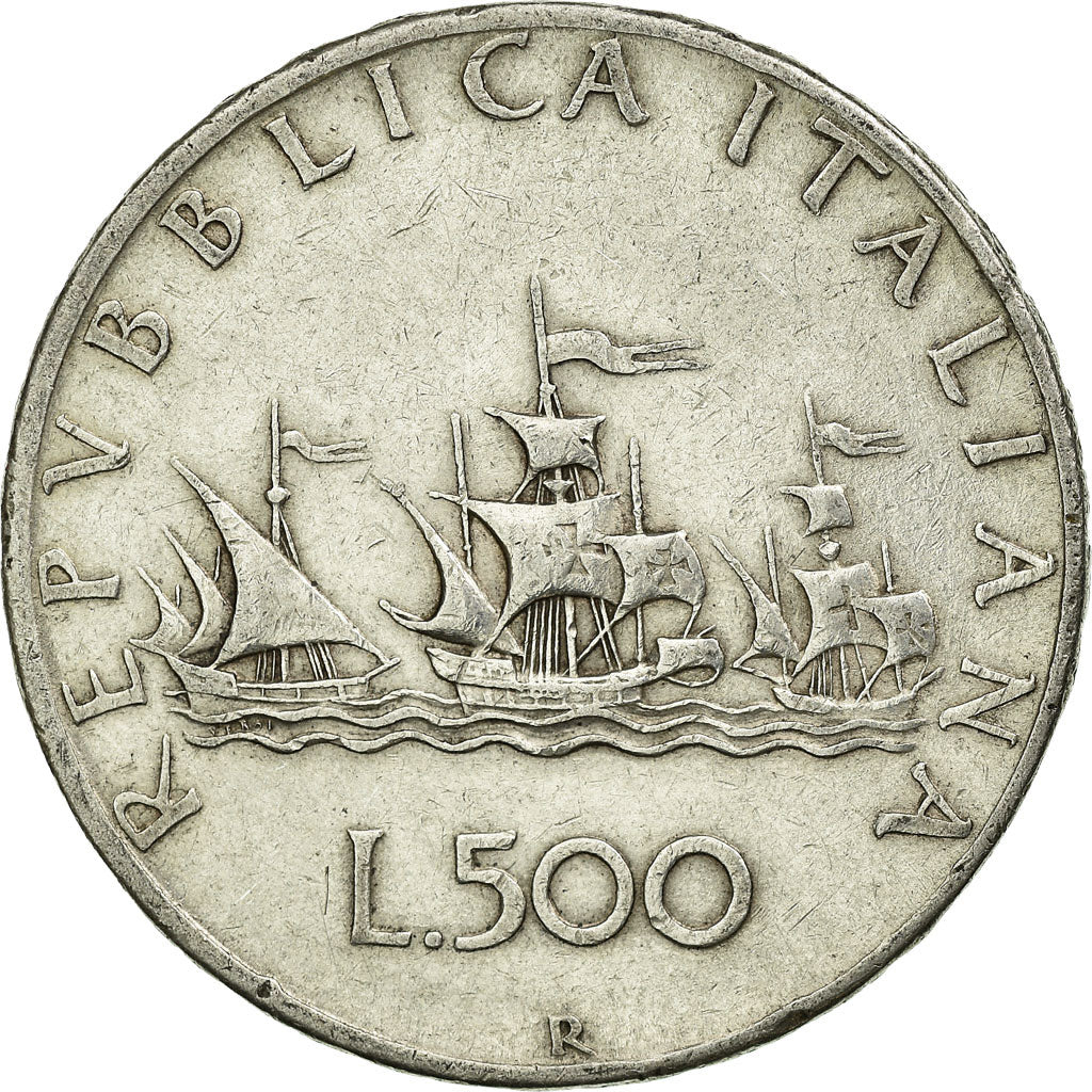 Coin, Italy, 500 Lire, 1958, Rome, EF(40-45), Silver, KM:98