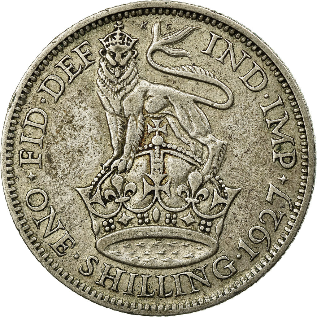 Coin, Great Britain, George V, Shilling, 1927, EF(40-45), Silver, KM:833