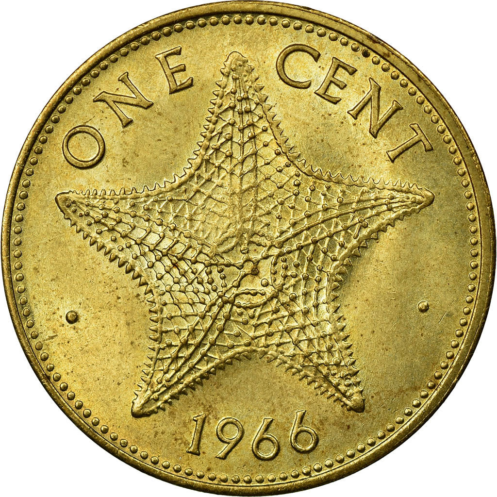 Coin, Bahamas, Elizabeth II, Cent, 1966, AU(55-58), Nickel-brass, KM:2