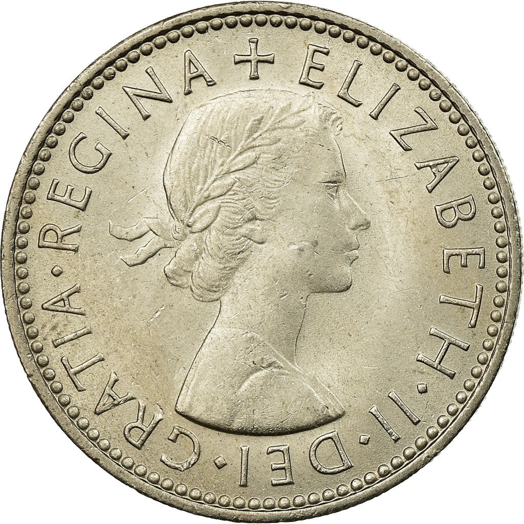 Coin, Great Britain, Elizabeth II, Shilling, 1965, AU(55-58), Copper-nickel