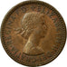 Coin, Great Britain, Elizabeth II, Farthing, 1954, EF(40-45), Bronze, KM:895