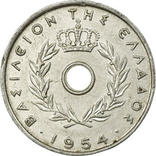 Coin, Greece, 5 Lepta, 1954, EF(40-45), Aluminum, KM:77