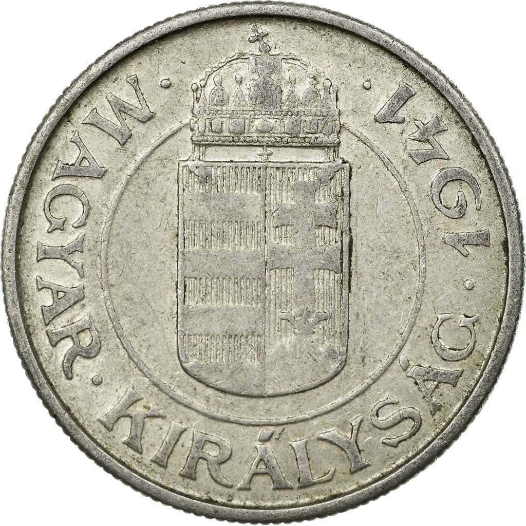 Coin, Hungary, 2 Pengö, 1941, EF(40-45), Aluminum, KM:522.1