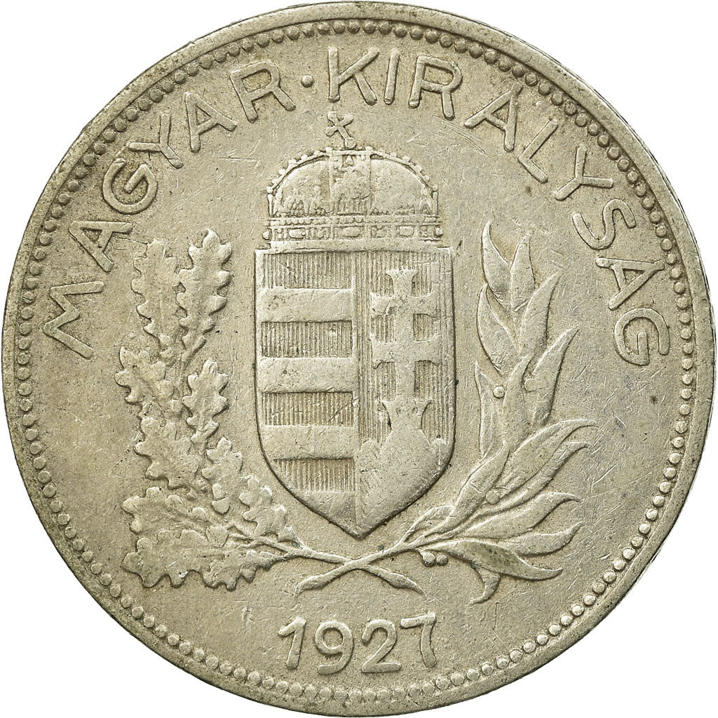 Coin, Hungary, Pengo, 1927, Budapest, EF(40-45), Silver, KM:510