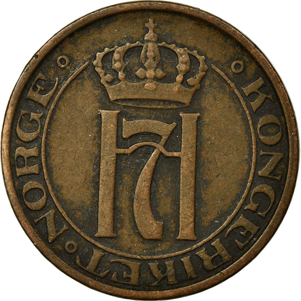 Moeda, Noruega, Haakon VII, 2 Öre, 1946, EF(40-45), Bronze, KM:371