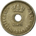 Moneda, Noruega, Haakon VII, 10 Öre, 1925, MBC, Cobre - níquel, KM:383