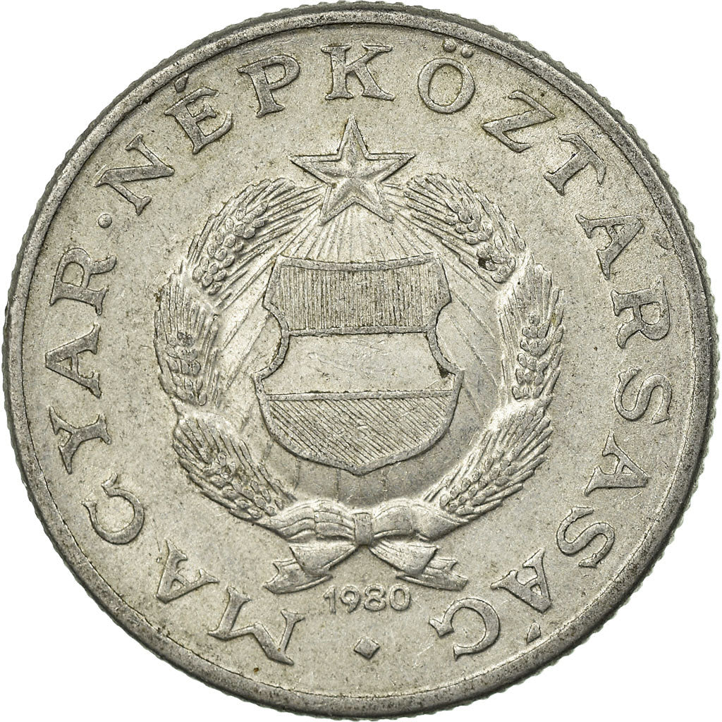 Münze, Ungarn, Forint, 1980, SS, Aluminium, KM:575