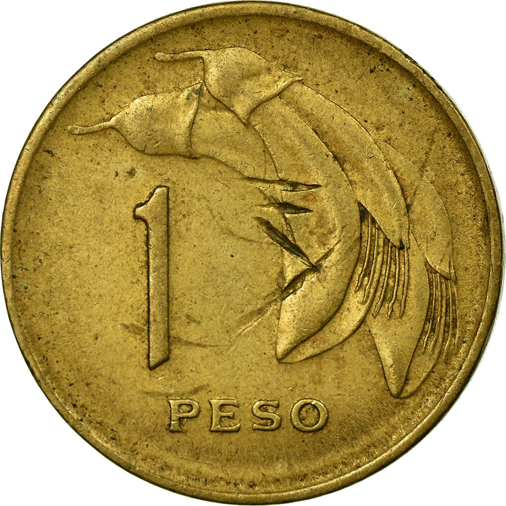 Coin, Uruguay, Peso, 1969, Santiago, EF(40-45), Aluminum-Brass, KM:52