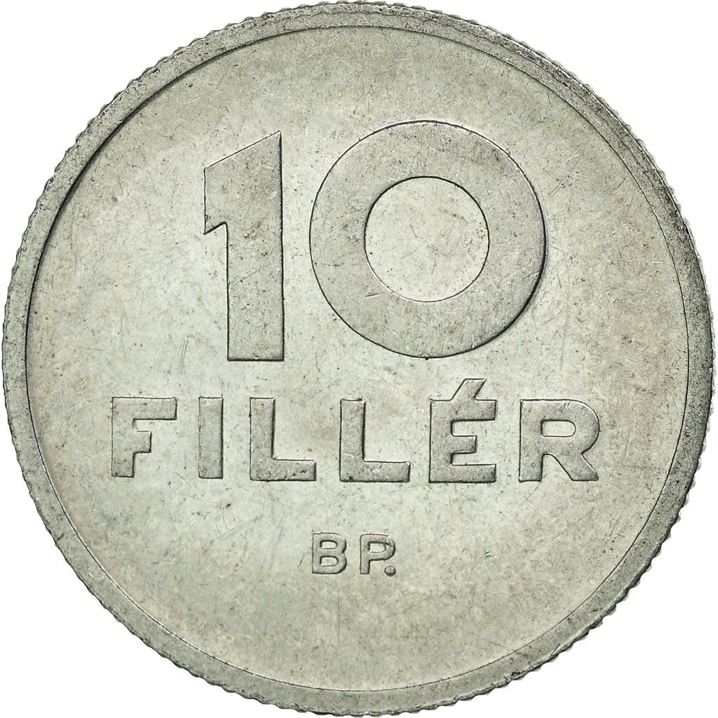 Munten, Hongarije, 10 Filler, 1965, Budapest, ZF, Aluminium, KM:547