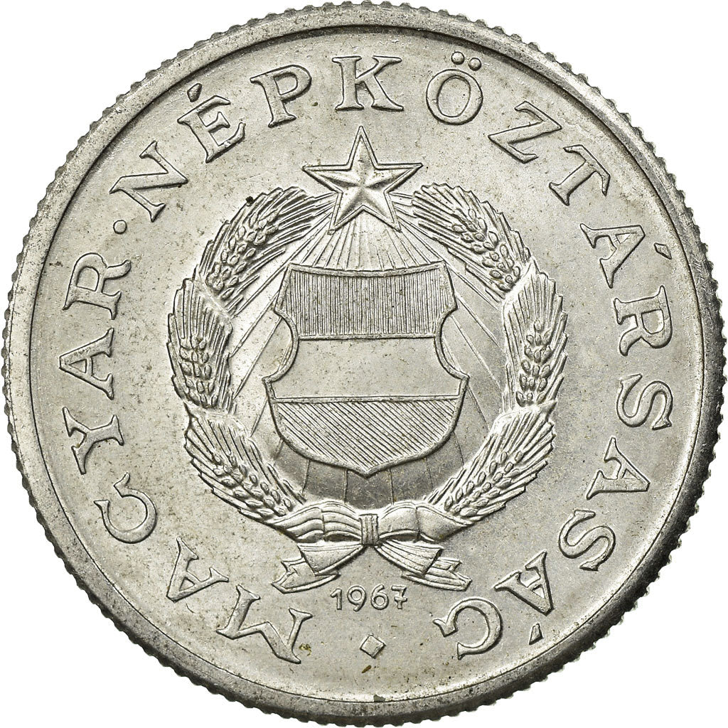 Coin, Hungary, Forint, 1967, EF(40-45), Aluminum, KM:575