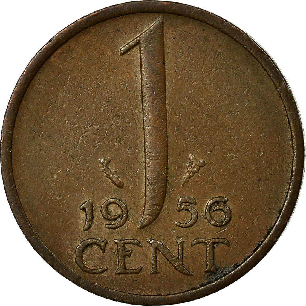Moneta, Paesi Bassi, Juliana, Cent, 1956, BB, Bronzo, KM:180