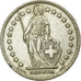 Coin, Switzerland, 2 Francs, 1955, Bern, EF(40-45), Silver, KM:21