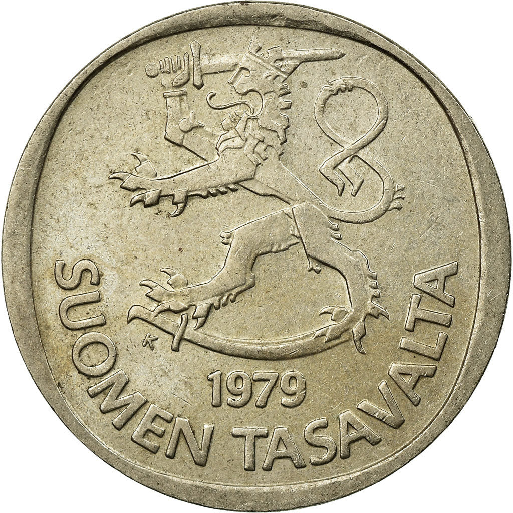 Moneta, Finlandia, Markka, 1979, EF(40-45), Miedź-Nikiel, KM:49a