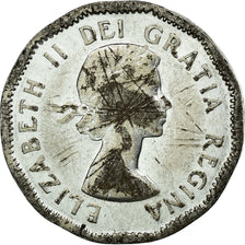 Coin, Canada, Elizabeth II, 5 Cents, 1954, Royal Canadian Mint, Ottawa