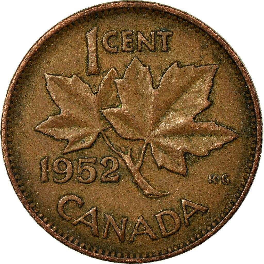 Münze, Kanada, George VI, Cent, 1952, Royal Canadian Mint, Ottawa, SS, Bronze