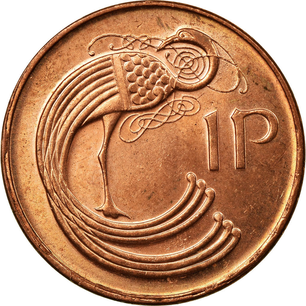 Coin, IRELAND REPUBLIC, Penny, 1988, EF(40-45), Copper Plated Steel, KM:20a