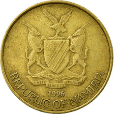 Moneta, Namibia, Dollar, 1996, EF(40-45), Mosiądz, KM:4
