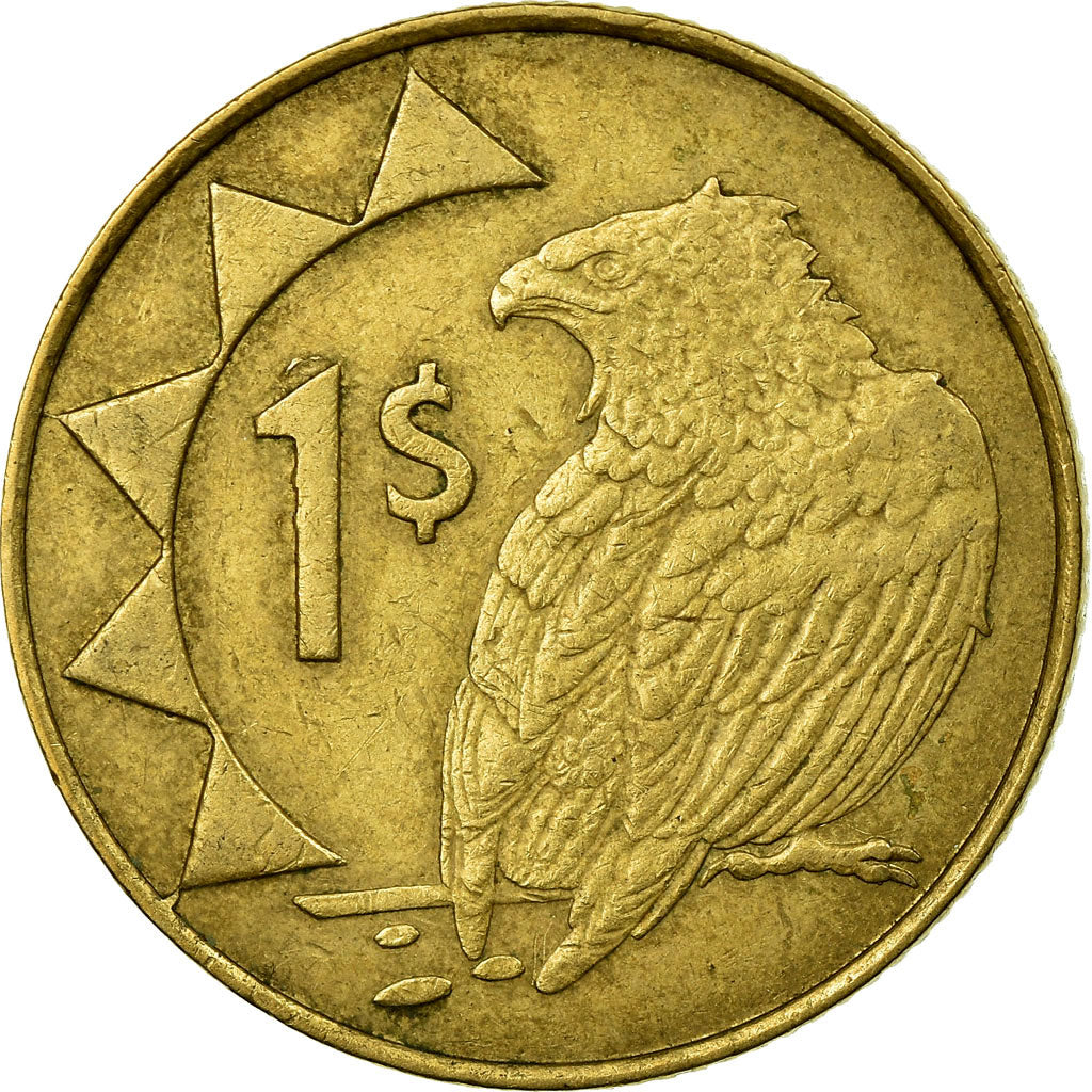 Moneta, Namibia, Dollar, 1996, EF(40-45), Mosiądz, KM:4