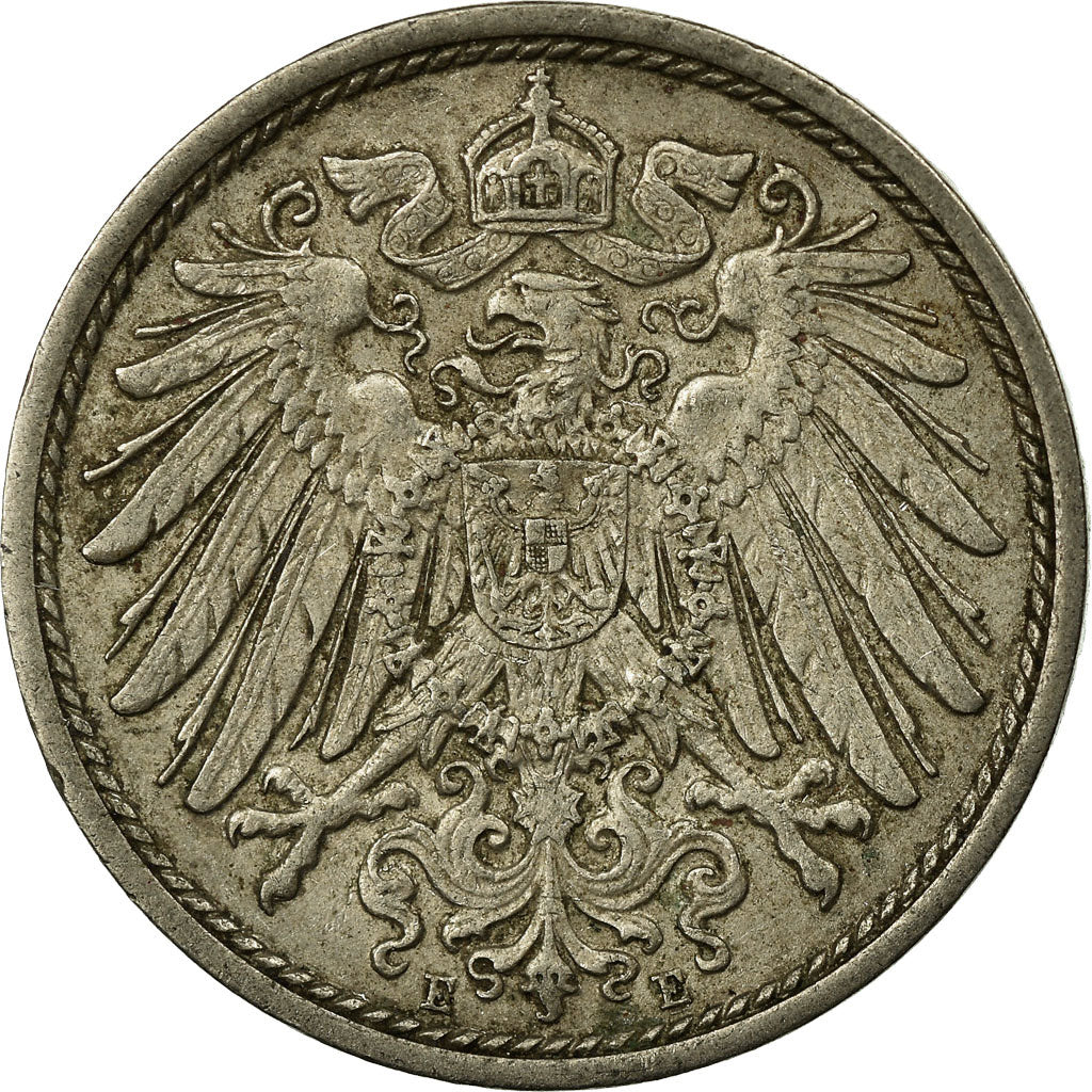 Coin, GERMANY - EMPIRE, Wilhelm II, 10 Pfennig, 1915, Muldenhütten, VF(30-35)