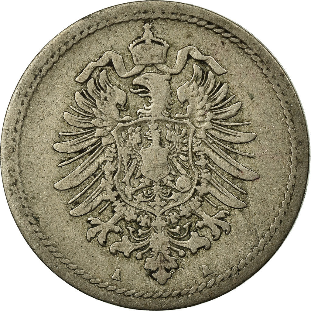 Coin, GERMANY - EMPIRE, Wilhelm I, 5 Pfennig, 1874, Berlin, VF(20-25)