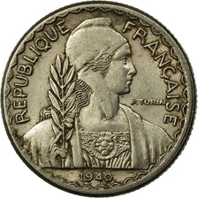 Moeda, INDOCHINA FRANCESA, 10 Cents, 1940, Paris, EF(40-45), Níquel, KM:21.1