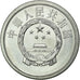 Moneta, CINA, REPUBBLICA POPOLARE, 2 Fen, 1964, BB, Alluminio, KM:2
