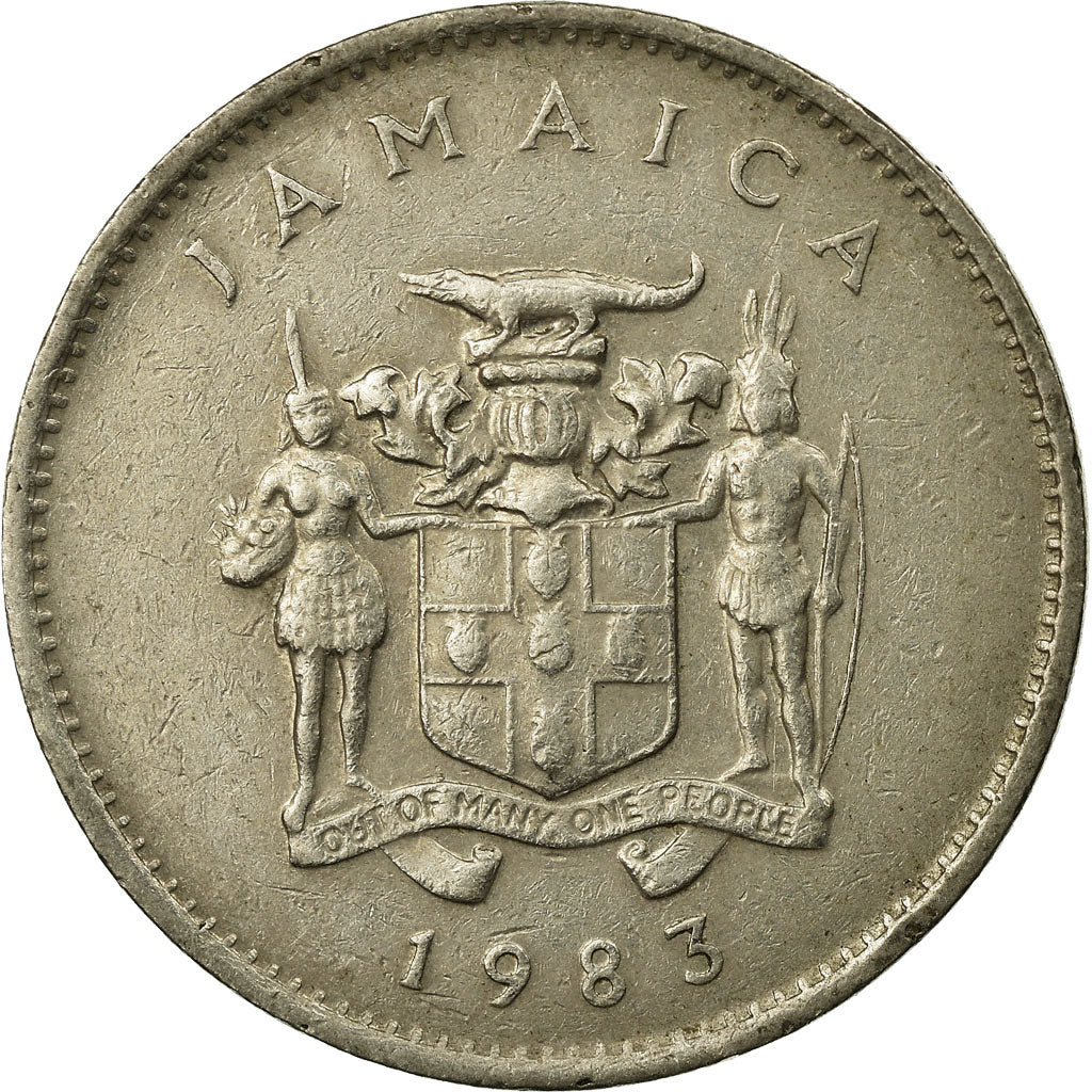 Coin, Jamaica, Elizabeth II, 10 Cents, 1983, Franklin Mint, EF(40-45)