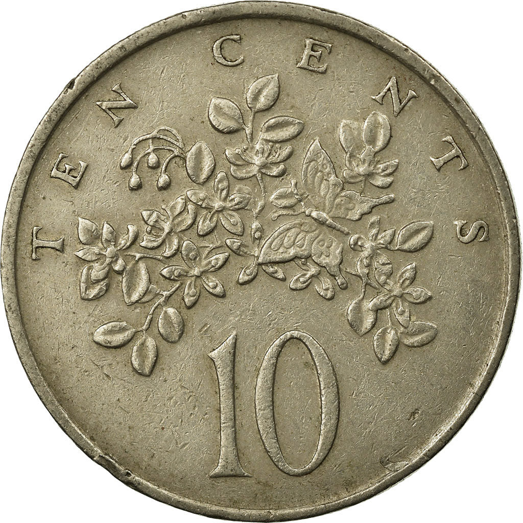 Coin, Jamaica, Elizabeth II, 10 Cents, 1983, Franklin Mint, EF(40-45)