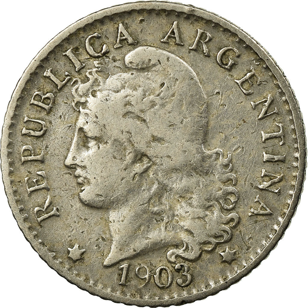 Coin, Argentina, 5 Centavos, 1903, VF(30-35), Copper-nickel, KM:34