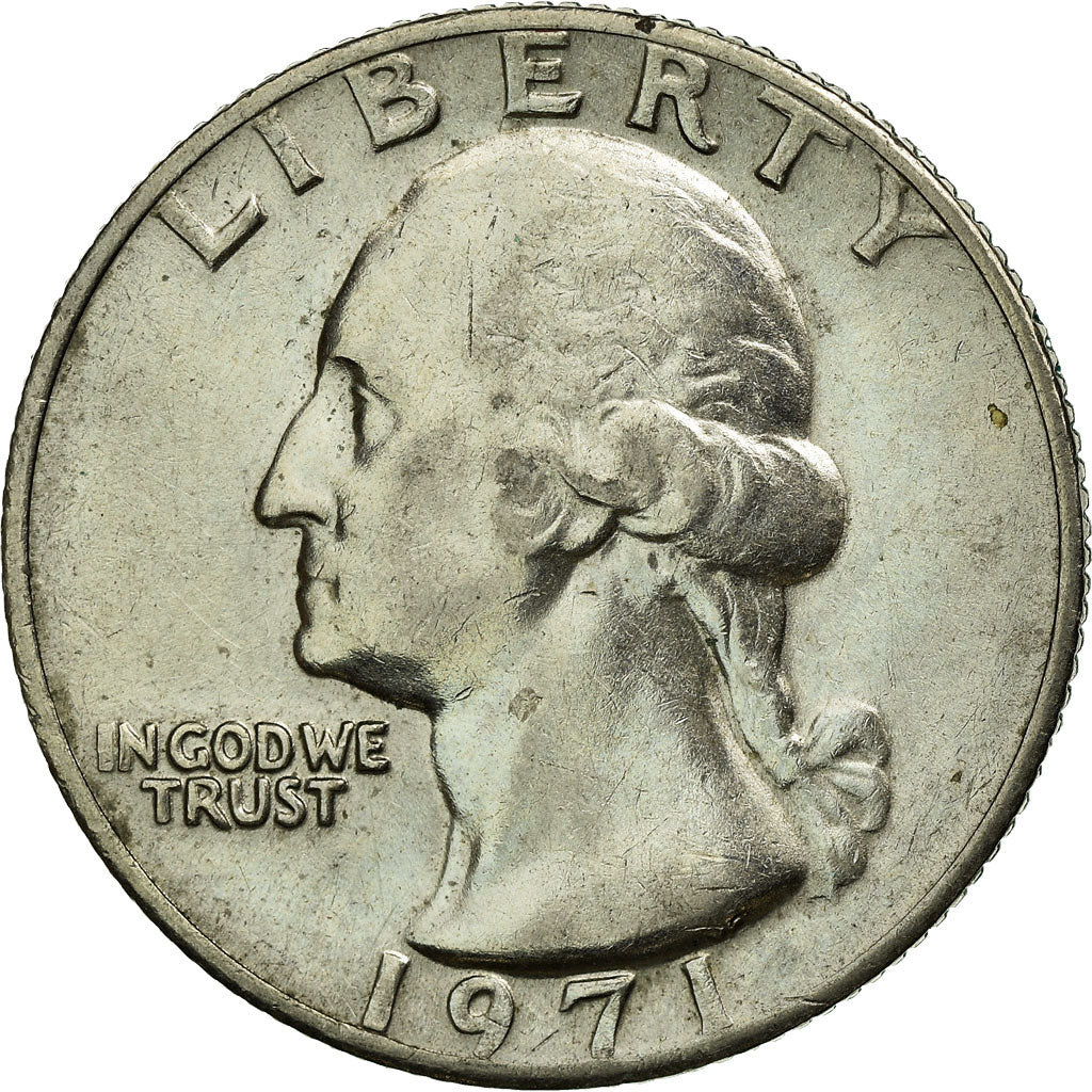 Coin, United States, Washington Quarter, Quarter, 1971, U.S. Mint, Philadelphia