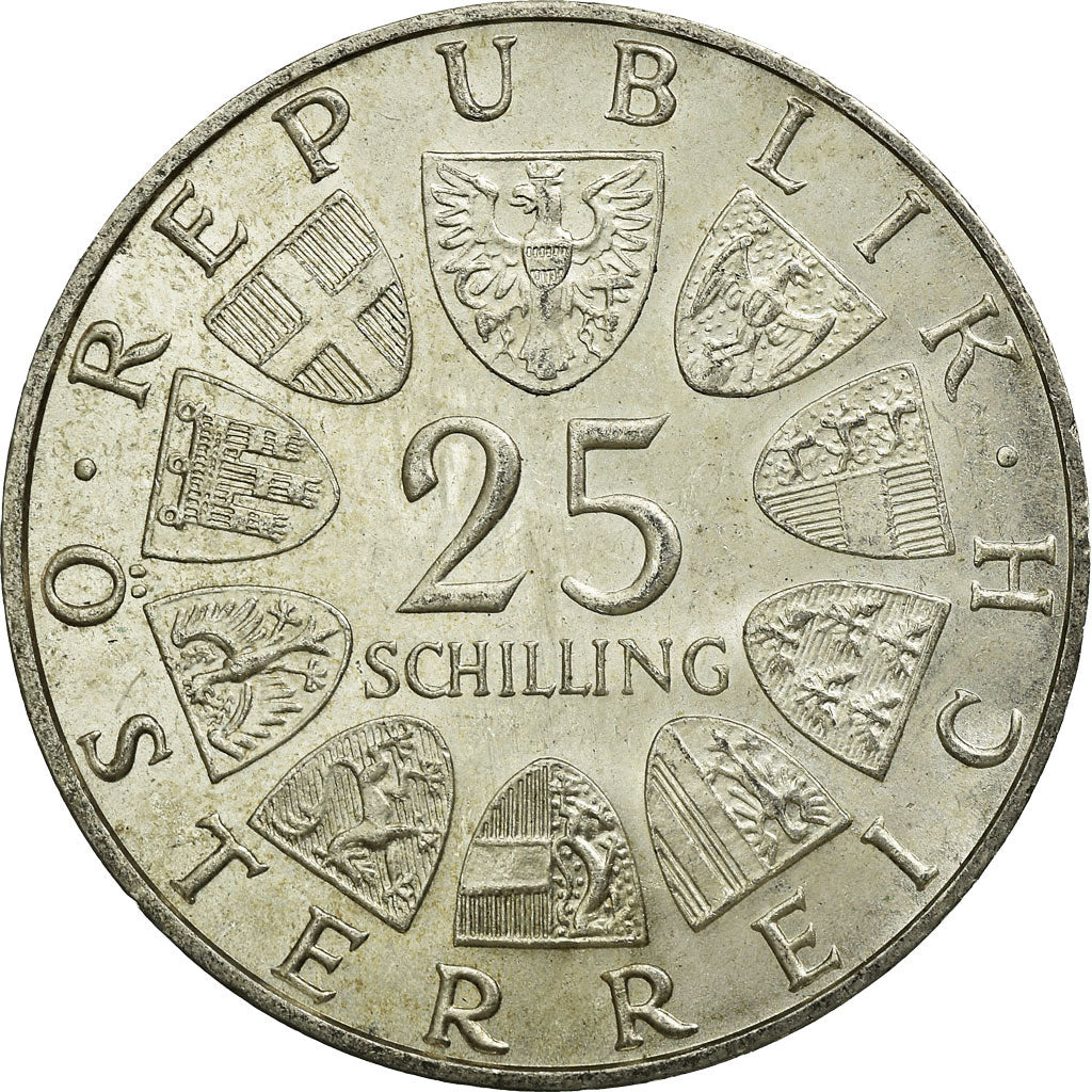 Coin, Austria, 25 Schilling, 1971, EF(40-45), Silver, KM:2910