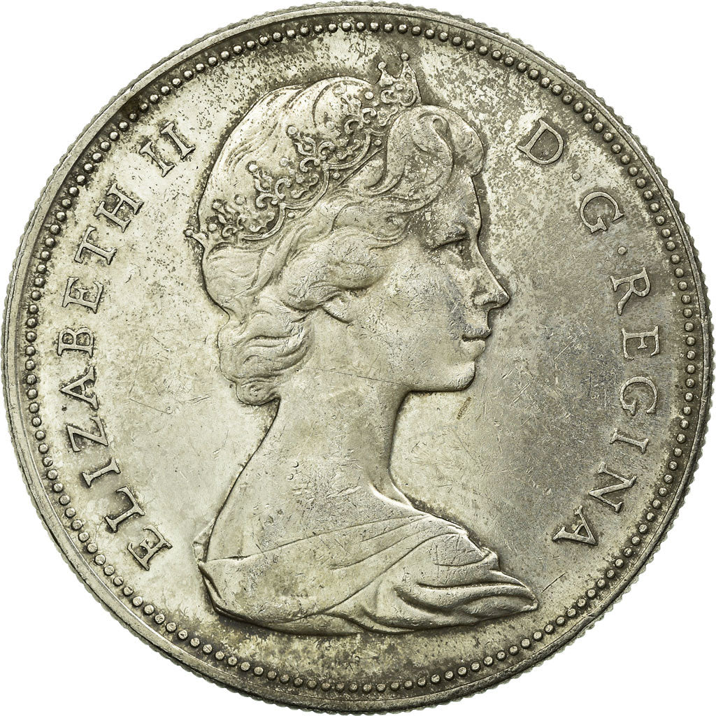 Coin, Canada, Elizabeth II, Dollar, 1966, Royal Canadian Mint, Ottawa
