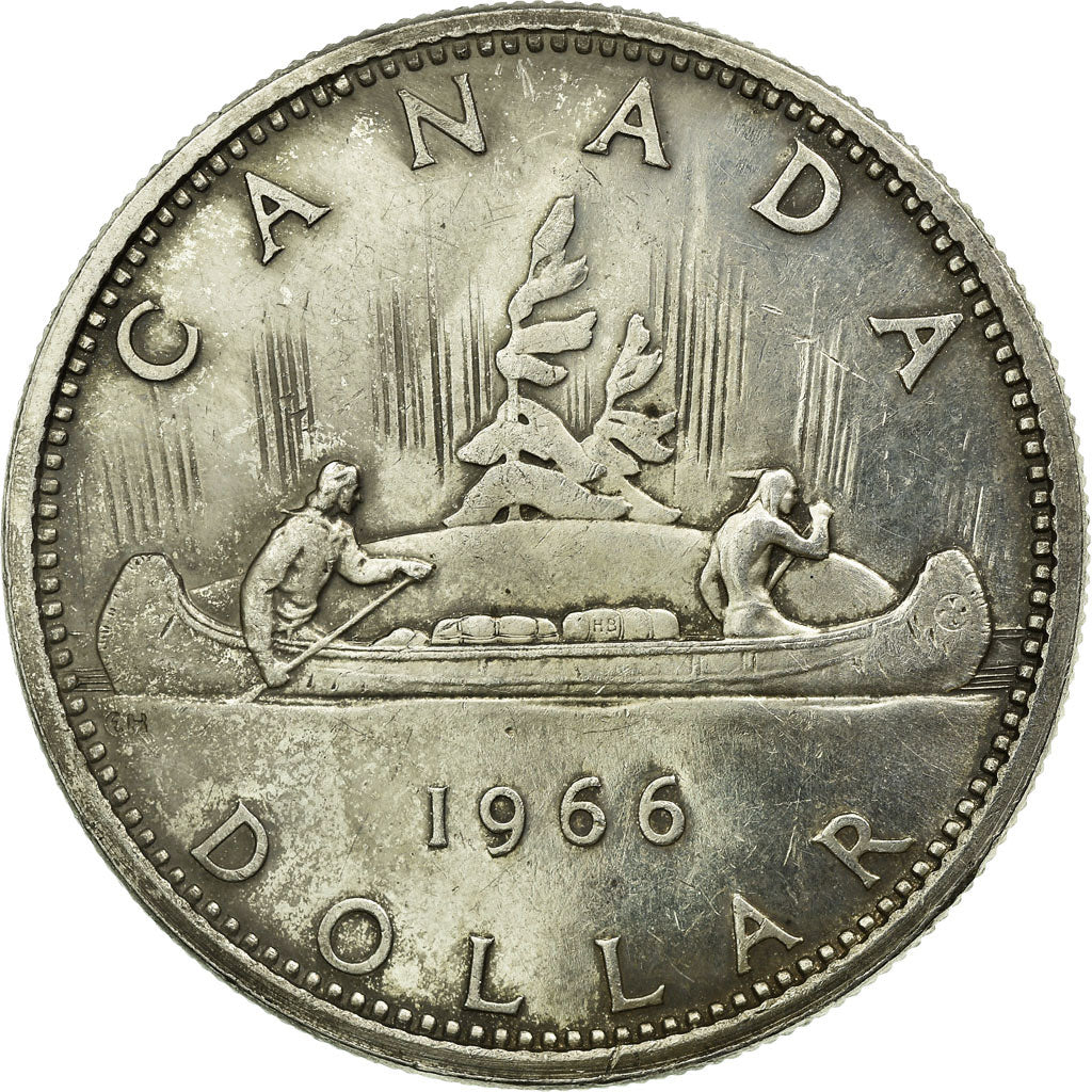 Coin, Canada, Elizabeth II, Dollar, 1966, Royal Canadian Mint, Ottawa