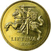 Munten, Lithouwen, 20 Centu, 2009, UNC-, Nickel-brass, KM:107
