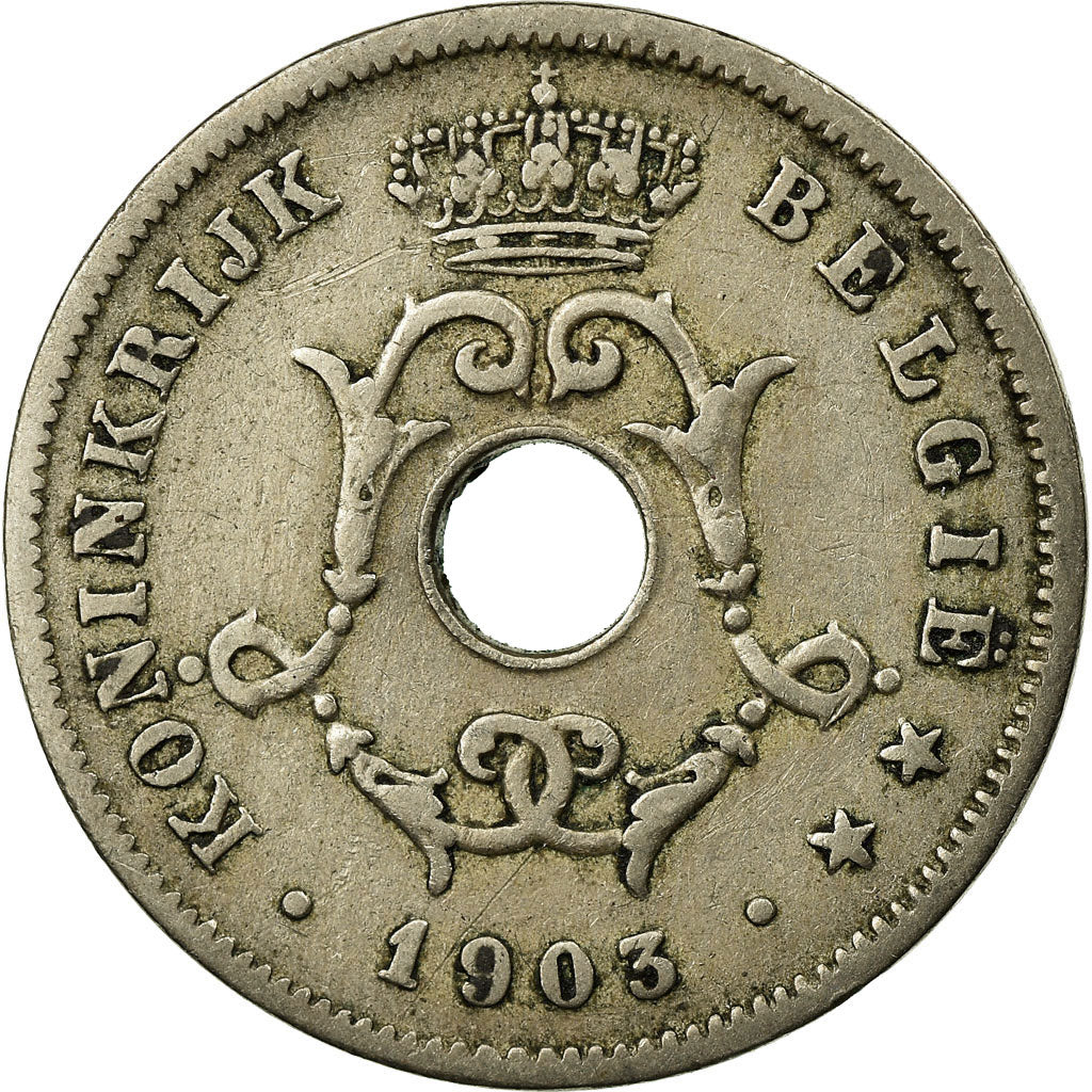 Münze, Belgien, 10 Centimes, 1903, SS, Copper-nickel, KM:49