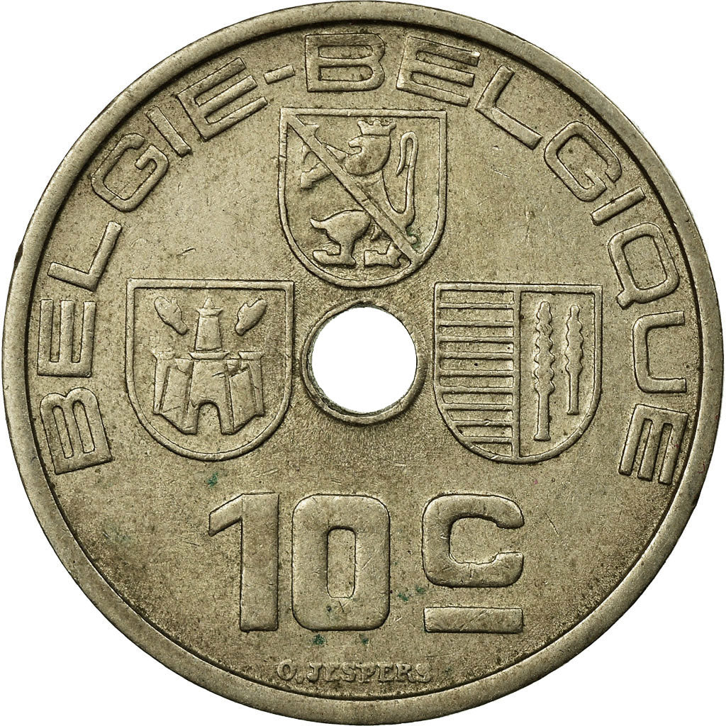 Moneta, Belgio, 10 Centimes, 1939, BB, Nichel-ottone, KM:113.1