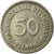 Moneta, Niemcy - RFN, 50 Pfennig, 1968, Stuttgart, EF(40-45), Miedź-Nikiel