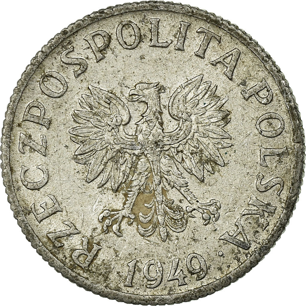 Monnaie, Pologne, 2 Grosze, 1949, TB, Aluminium, KM:40